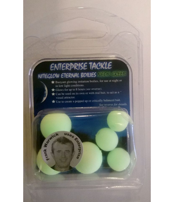 12 & 15mm MIXED NITEGLOW BOILIES NEON GREEN 