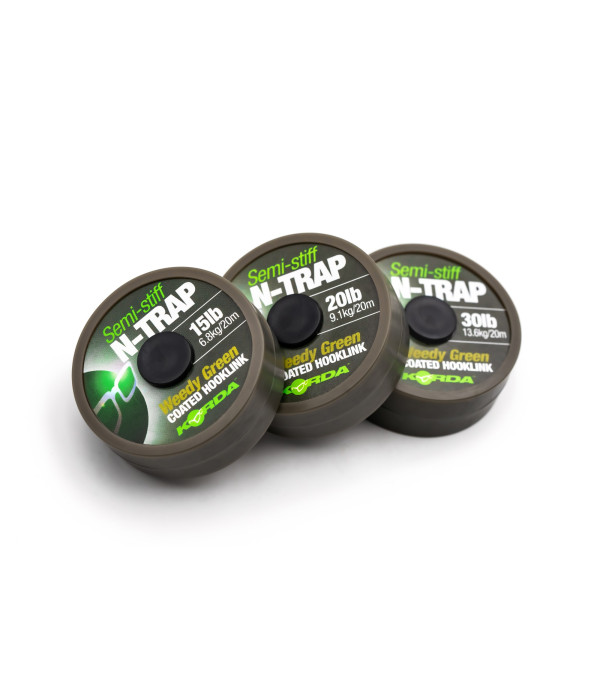 N-Trap Semi Stiff Weedy Green 30lb 20m