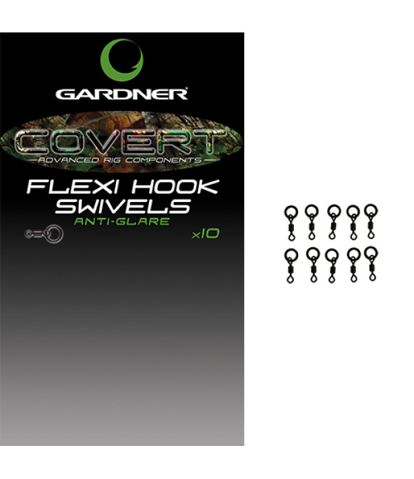 GARDNER COVERT FLEXI HOOK SWIVELS