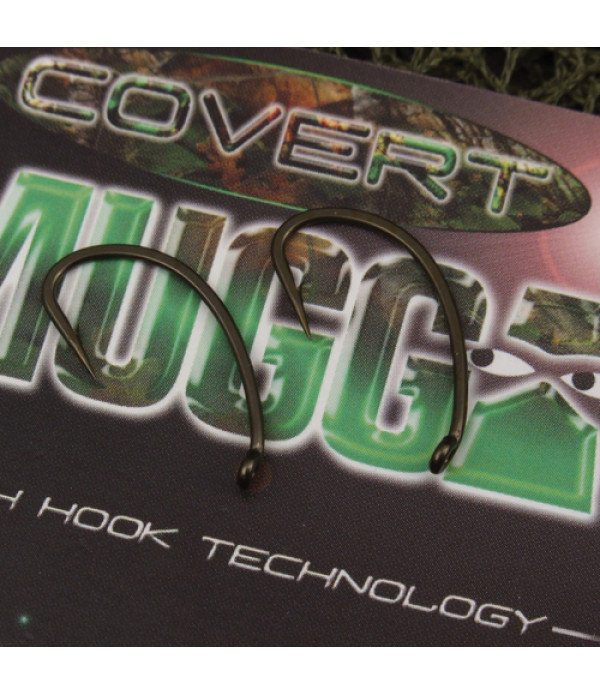 COVERT DARK MUGGA HOOKS BARBED SIZE 4 (5)