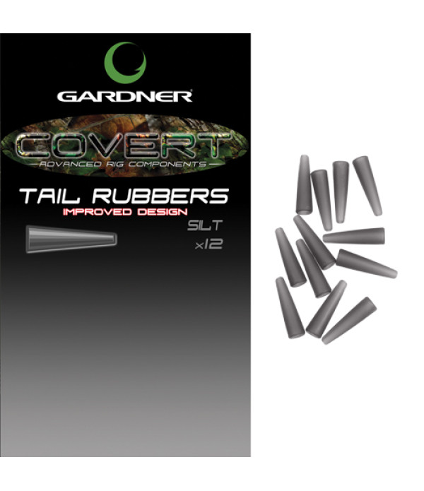 COVERT TAIL RUBBERS GREEN (5)  *IMPROVED DESIGN*
