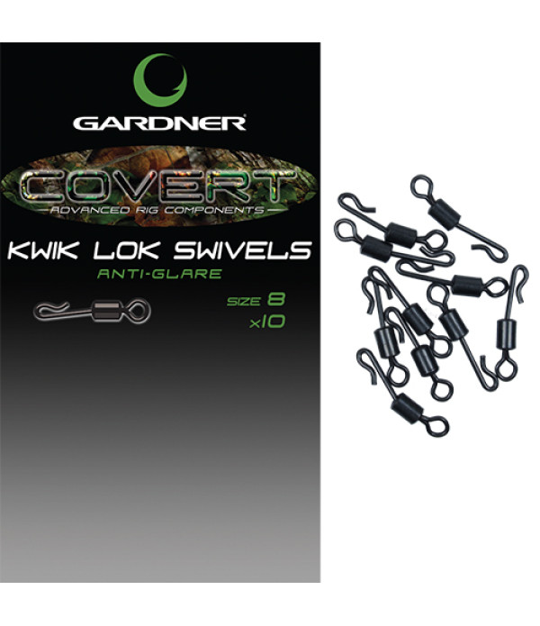 GARDNER COVERT KWIK LOK SWIVELS SIZE 8 ANTI GLARE