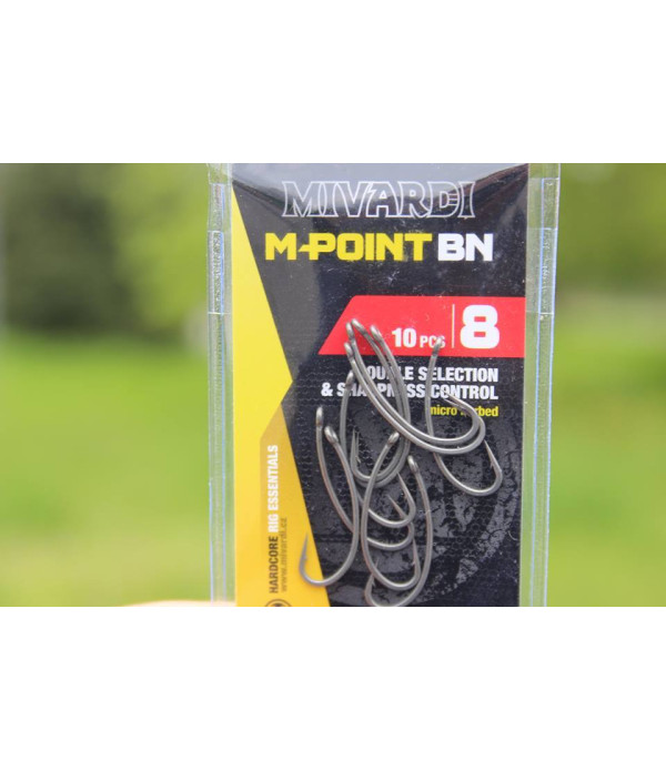 Mivardi Hooks M-Point BN - No. 4 barbless -Sazan iğnesi.