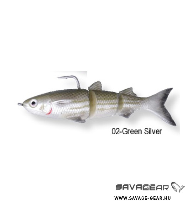 SG 3D TPE Mullet130 29g SS 02-Green Silver
