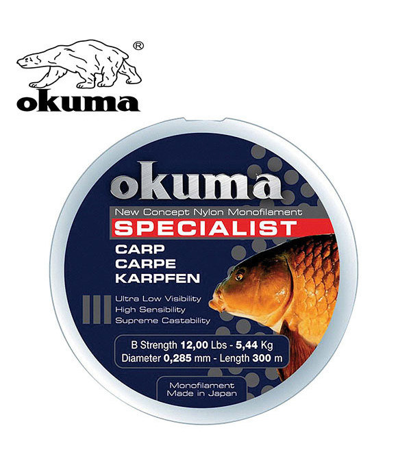 Okuma Carp 300m 22,00lb 10,0kg  0,37mm C...