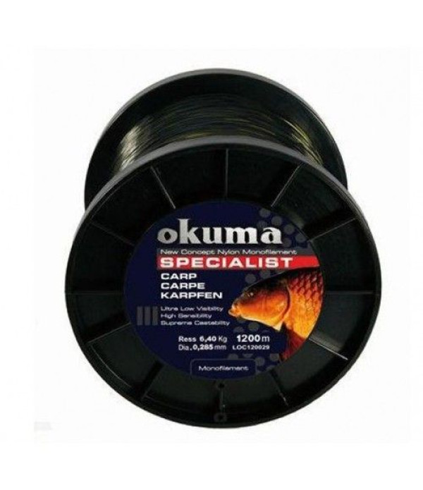 Okuma Carp 1200m 17,00lb 7,73kg  0,34mm Camou 2tones